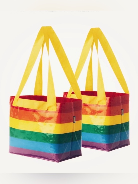 IKEA Handbags - IKEA RAINBOW STORSTOMMA Tote Bags, set of 2 small bags, Brand New